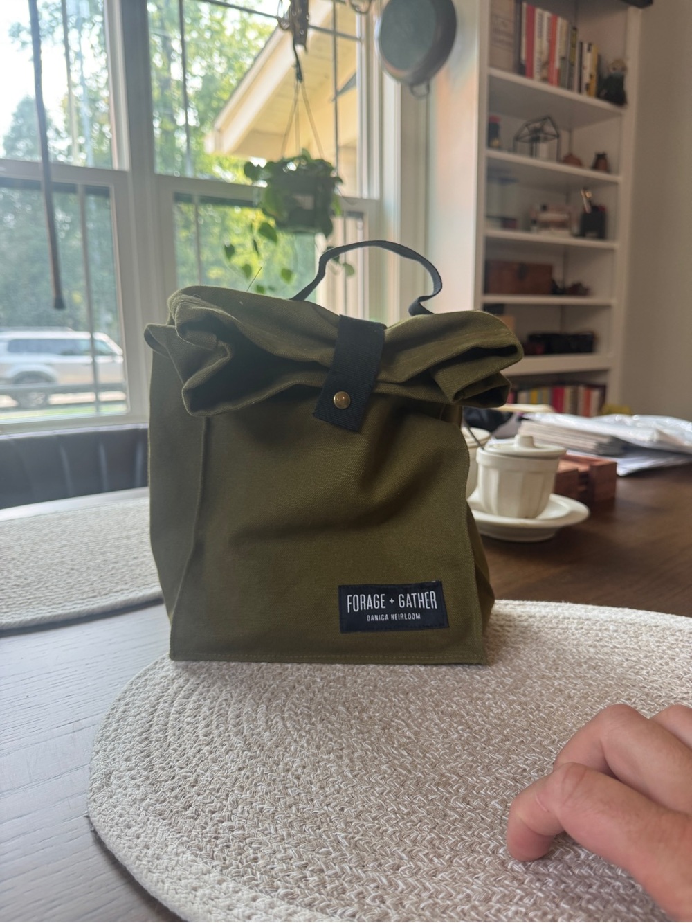 Forage + Gather Olive Men’s Toiletry Roll-Top Bag